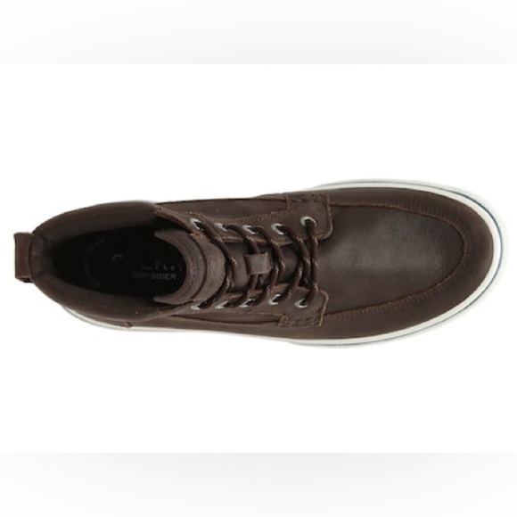 Sperry Halyard High-Top Sneaker in Dark Brown NWOT - Picture 8 of 15